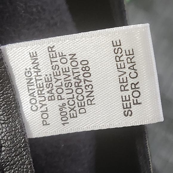 Charming Charlie Black Faux Leather Pencil Skirt Wrap Belt Stitch Details Medium - Picture 7 of 9